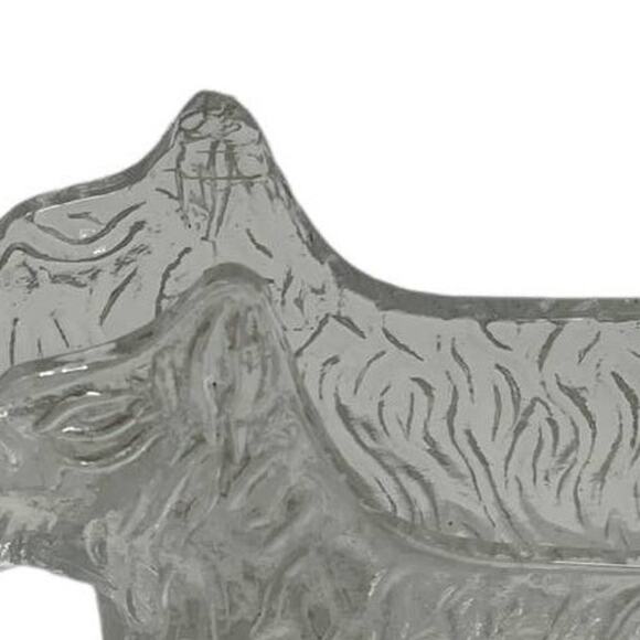 Vintage Scottie Dog Creamer 1930s Clear Glass Post Cereal #28 LE Smith Glass Co - Picture 2 of 9